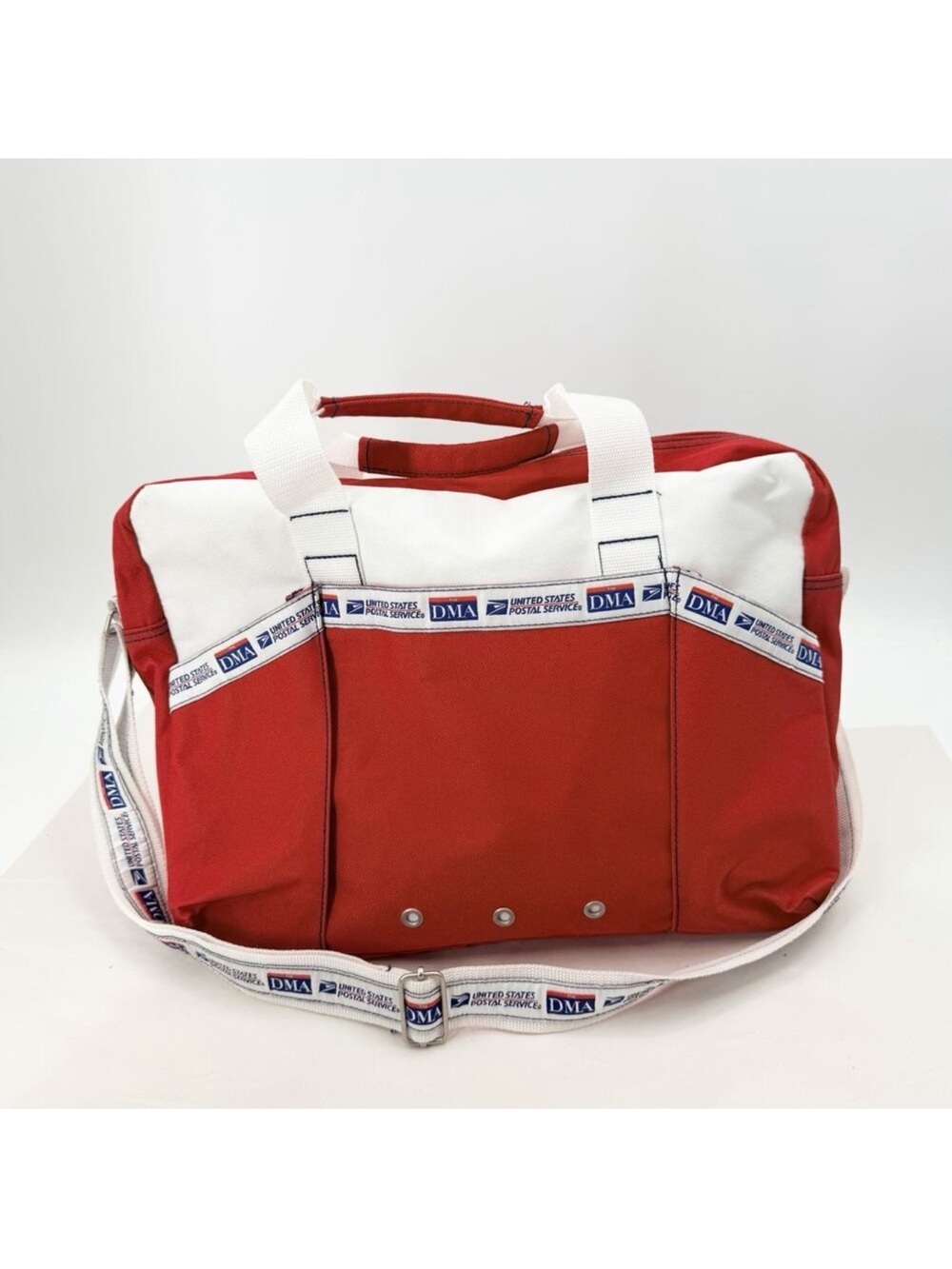 Atchison United States Postal Service Red Nylon Carry Tote Bag W/ Shoulder Strap